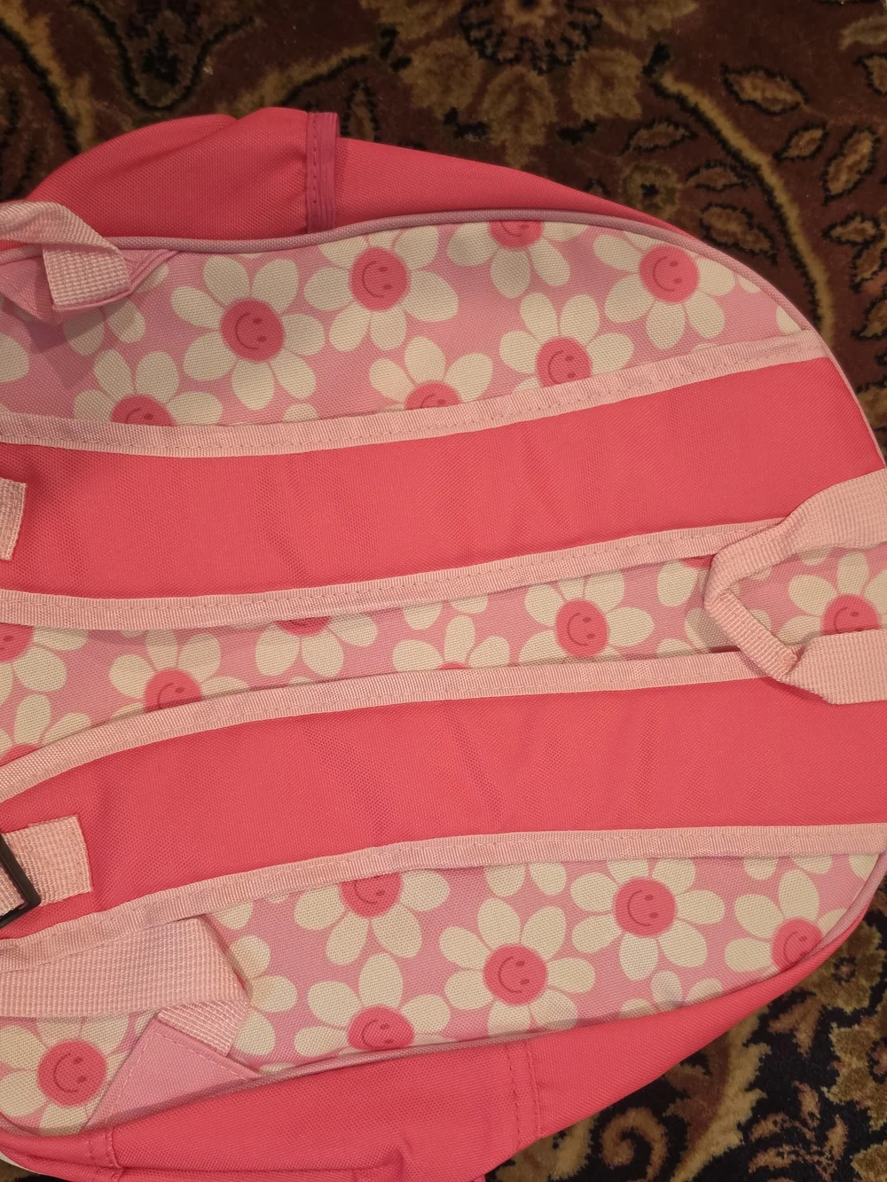 Pink Daisy Pattern Kids Backpack